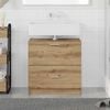 vidaXL Bathroom Cabinet Artisan Oak 59 x 37 x 59 cm Engineered wood