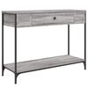 vidaXL Console Table Grey Sonoma 100x34,5x75 cm Engineered Wood