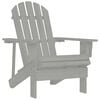 vidaXL Garden Chair Wood Grey