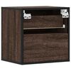vidaXL Wall-mounted Bedside Cabinets 2 pcs Brown Oak 40x31x39.5 cm