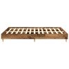 vidaXL Bed Frame No Mattress Old Wood 140x200 cm Engineered Wood