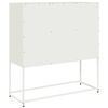 vidaXL Sideboard White 100.5x39x107 cm Cold-rolled Steel