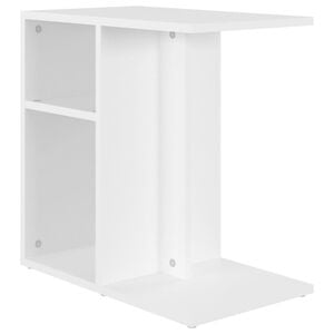vidaXL Side Table White 50x30x50 cm Engineered Wood