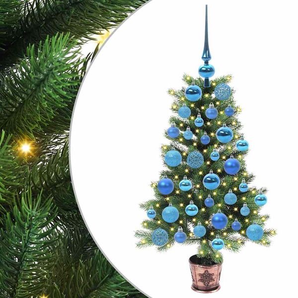vidaXL Christmas Tree with 150 LEDs with Stand Green 90 cm PE