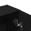 vidaXL Wall-mounted Cabinet Black Oak 32x20x67 cm Engineered Wood