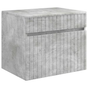 vidaXL Wall-mounted Bathroom Cabinet Concrete Grey 59 x 44.5 x 50 cm