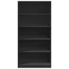 vidaXL Wardrobe Black 100x50x200 cm Engineered Wood