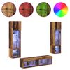 vidaXL TV Wall Unit Wall-mounted 6 pcs Old Wood Engineered Wood