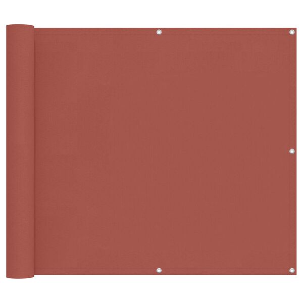 vidaXL Balcony Screen Terracotta 100 x 600 cm Oxford Fabric