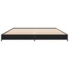 vidaXL Bed Frame without Mattress Black 135x190 cm Double