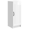vidaXL Sideboard High Gloss White 33 x 34.5 x 87 cm Engineered Wood