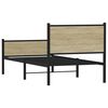 vidaXL Metal Bed Frame without Mattress Sonoma Oak 80x200 cm