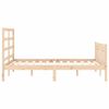 vidaXL Bed Frame without Mattress Double Solid Wood Pine