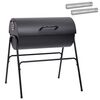 vidaXL Outdoor Grill 3 pcs 80 x 73 x 90 cm Metal Black