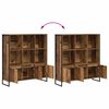 vidaXL Book Cabinet 2 pcs Old Wood 99.5 x 30 x 108 cm Engineered Wood