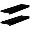 vidaXL Window Sills 2 pcs&nbsp;Brown Black 70x20x2 cm Solid Wood Oak