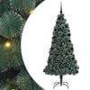 vidaXL Artificial Pre-lit Christmas Tree with Ball Set Green 210 cm