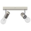vidaXL Ceiling Spotlight Nickel 26 x 6.5 x 11.5 cm Metal