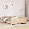 vidaXL Bed Frame without Mattress 150x200 cm King Size Solid Wood Pine