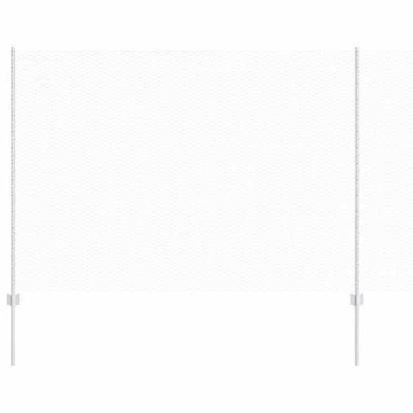 vidaXL Fence with Post Silver 1.6 x 10 m Steel