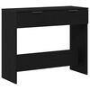 vidaXL Console Table Black Oak 30 x 36 x 75 cm Engineered Wood