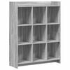 vidaXL Bookcase Grey Sonoma 87.5 x 30 x 111 cm Engineered Wood