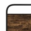 vidaXL Replace Headboard Smoked Oak 180 cm Steel and Engineered Wood