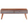 vidaXL Coffee Table Grey 110x50x40 cm Solid Wood