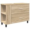 vidaXL Bathroom Vanity Unit Sonoma Oak 80 x 35 x 60 cm Engineered Wood