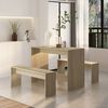 vidaXL 3 Piece Dining Set Sonoma Oak Engineered Wood