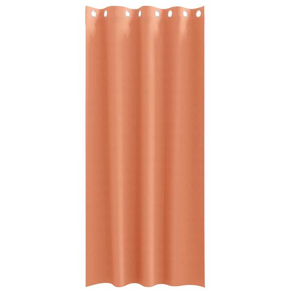 vidaXL Blackout Curtains with Rings 2 pcs Terracotta 225 x 140 cm