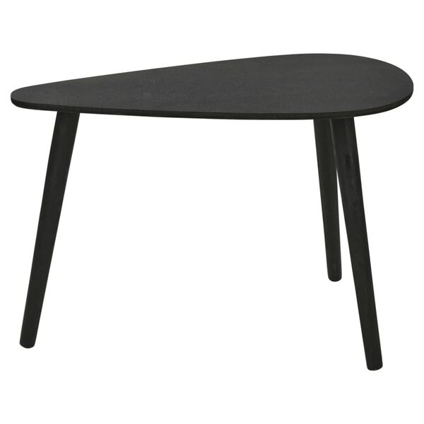 Home&Styling 2 Piece Side Table Set Drop Shape Black