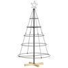vidaXL Metal Christmas Tree with Stand KUOPIO 125 cm Steel Black