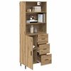 vidaXL Highboard with Drawer Artisan Oak 69.5 x 34 x 180 cm
