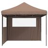 vidaXL Party Tent Folding Brown 292 x 292 x 315 cm Oxford Fabric