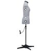 vidaXL Adjustable Dress Form Female Grey S Size 33-40