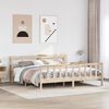 vidaXL Bed Frame without Mattress 180x200 cm Super King Solid Wood Pine