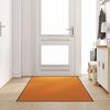 vidaXL Doormat Other Orange and Black 120 x 250 cm Polyamide and PVC