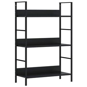 vidaXL Shelf Cabinet | Black | Engineered wood, Steel | Medium | Bookshelf