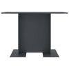 vidaXL Dining Table Grey 110x60x75 cm Engineered Wood