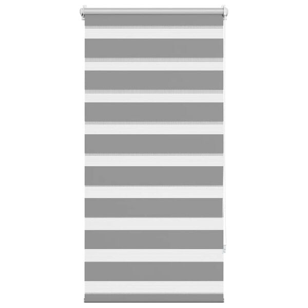 vidaXL Zebra blind 80.9x150 cm Fabric Width 76.7 cm grey