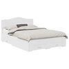 vidaXL Bed Frame with Drawer White 150 x 200 cm Engineered Wood