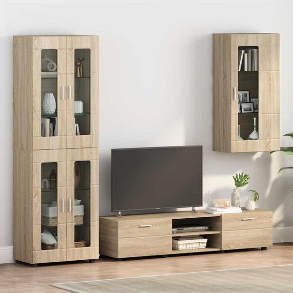 vidaXL Wooden Cabinet Sonoma Oak 50 x 29 x 100 cm Engineered Wood