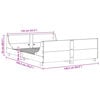 vidaXL Bed Frame without Mattress White 135x190 cm Double Solid Wood Pine