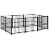 vidaXL Outdoor Dog Kennel Steel 5.63 m&sup2;