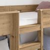vidaXL Bunk Bed for Kids Artisan Oak 75 x 190 cm Engineered Wood