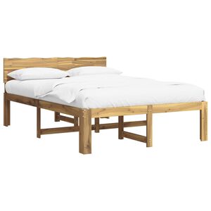 vidaXL Double Bed Frame with Headboard ROSTOCK White 120 x 200 cm
