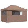 vidaXL Party Tent Folding Brown 292 x 440 x 315 cm Oxford Fabric