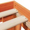 vidaXL Bed Frame without Mattress Wax Brown 200x200 cm Solid Wood Pine