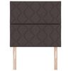 vidaXL Headboard with LED Strip Lights Adjustable Brown 90 cm Fabric